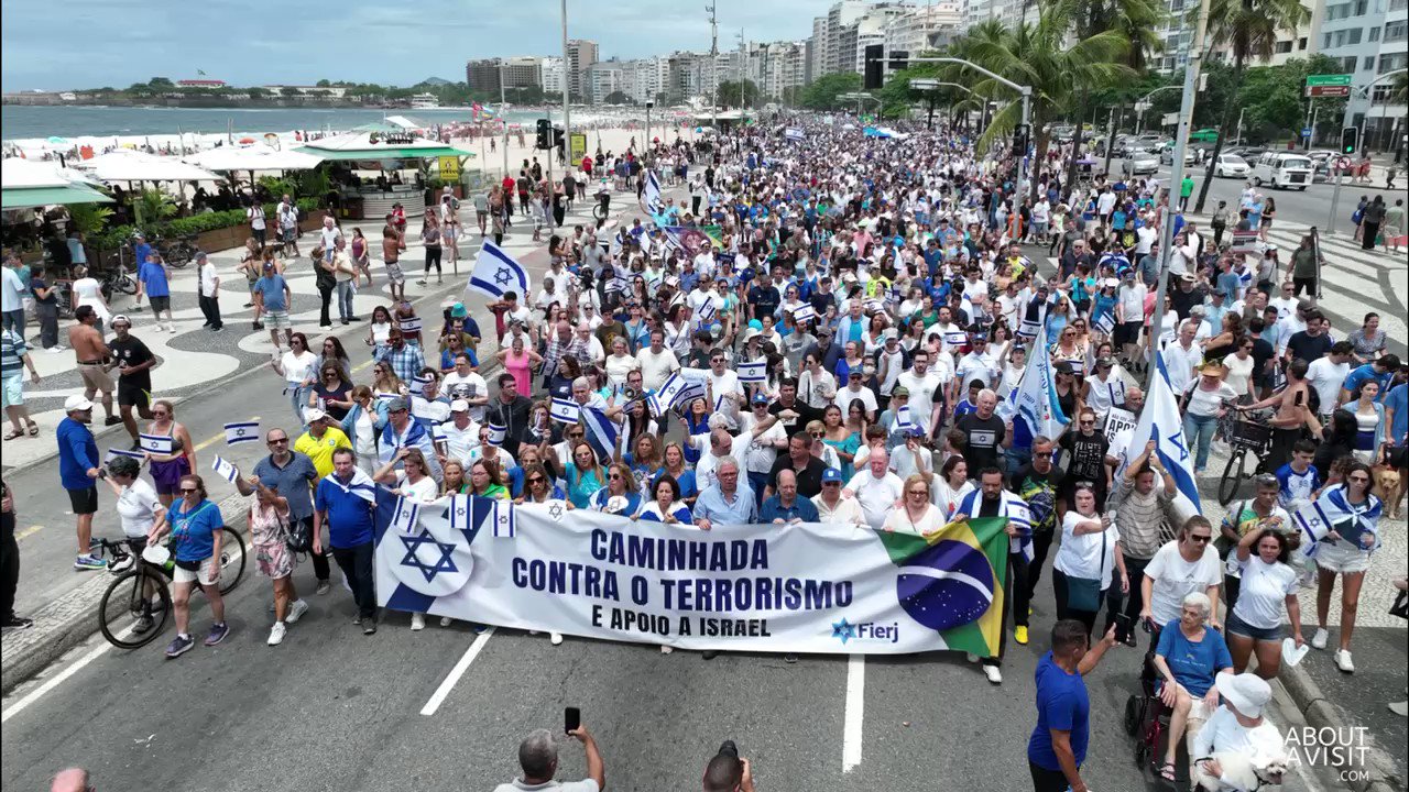 Federação Israelita-RJ (FIERJ) organiza caminhada de apoio a Israel contra o terrorismo – ALEF News