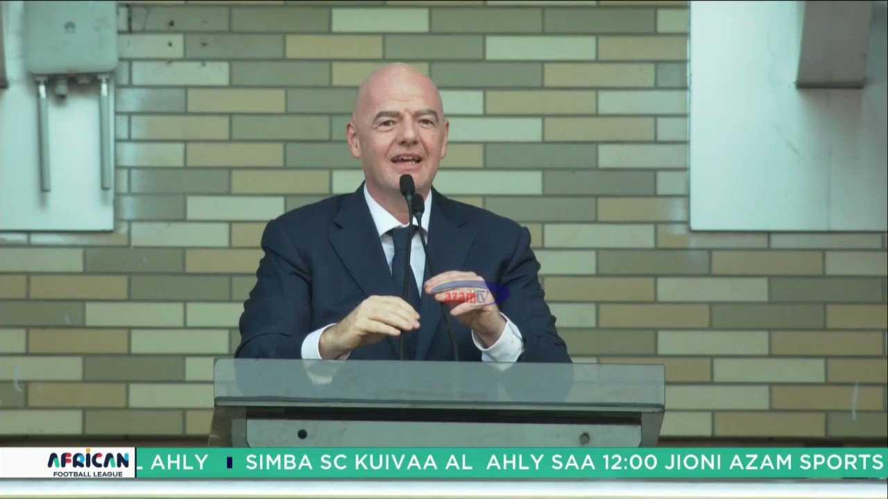 Infantino watches Simba vs Al Ahly as African Football League goes live on FIFA Plus - Pulse Sports Nigeria