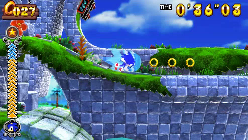 Sonic Rush 3D em COQUINHOS