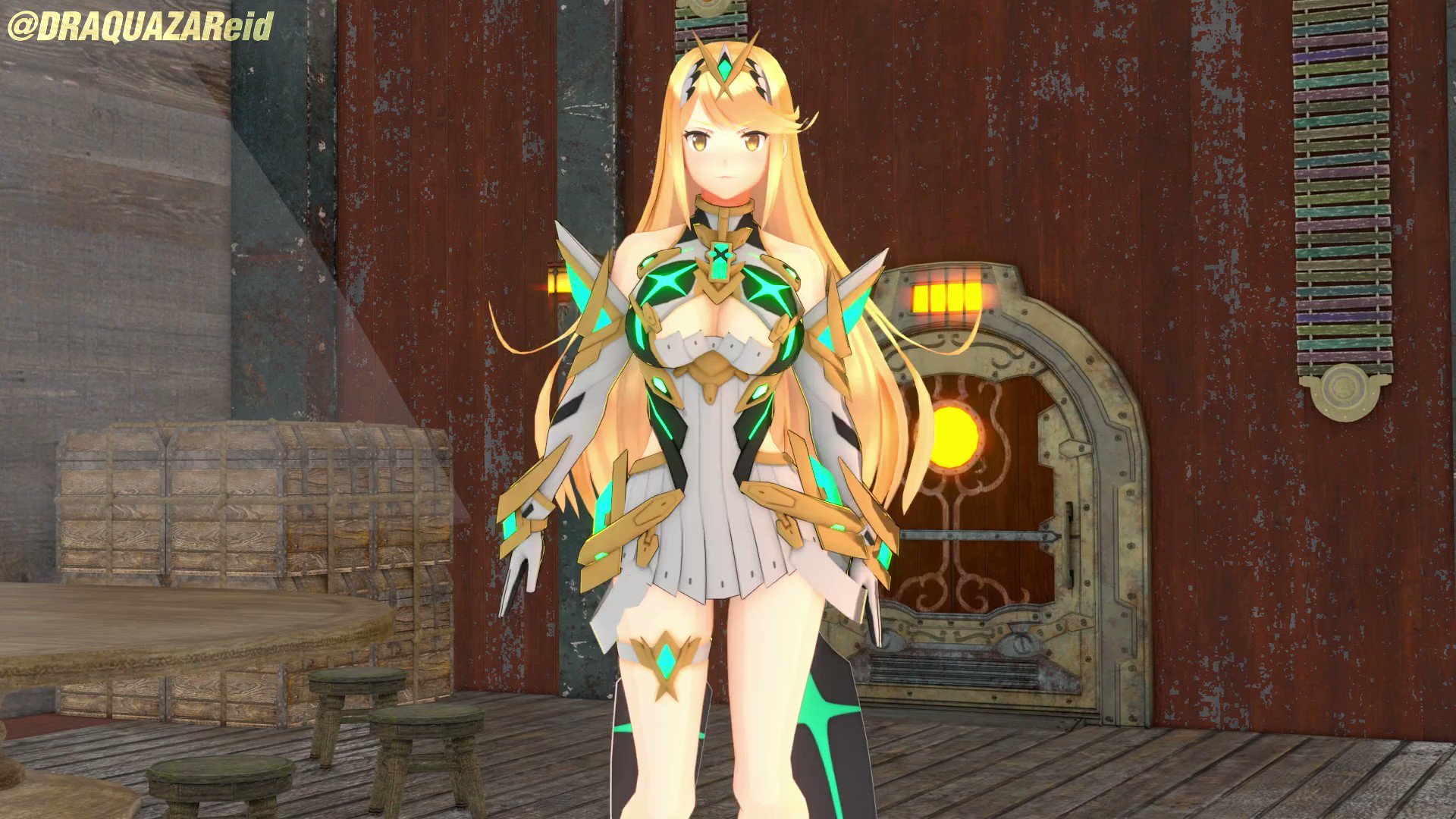 Draquaza_Reid (New account) Xenoblade grind on X: Happy Mythra dance!  #XenobladeChronicles2  / X