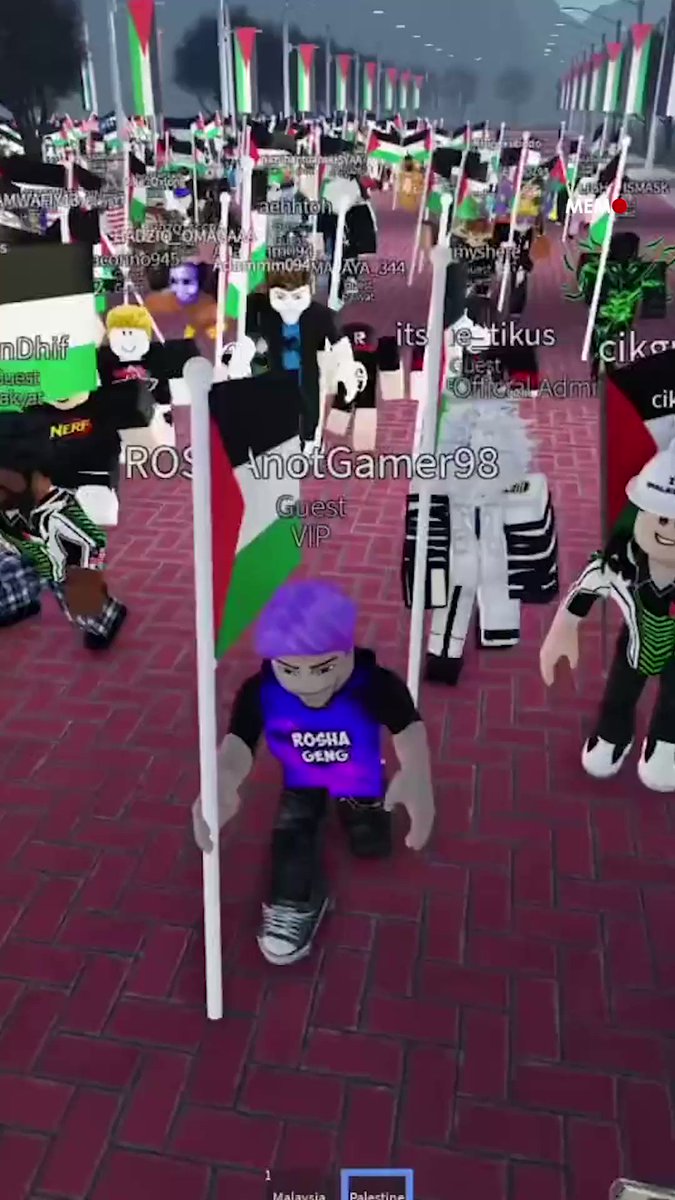 Virtual solidarity with Palestine on online platform Roblox was