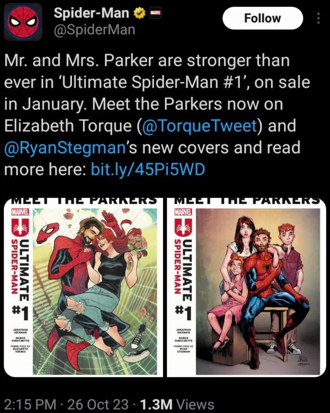 Spider-Man on X: Mr. and Mrs. Parker are stronger than ever in