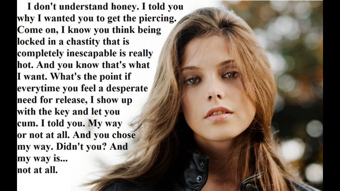 My way is the BEST way!  #chastity #nsfwaudio #chastitykey #keyholder #femdom #chastitycaption #chastitylife<a href="/tag/chastity"class="tags">#chastity</a><a href="/tag/nsfwaudio"class="tags">#nsfwaudio</a><a href="/tag/femdom"class="tags"><span>#femdom</span></a><a href="/tag/keyholder"class="tags"><span>#keyholder</span></a><a href="/tag/chastitykey"class="tags"><span>#chastitykey</span></a><a href="/tag/chastitylife"class="tags"><span>#chastitylife</span></a>