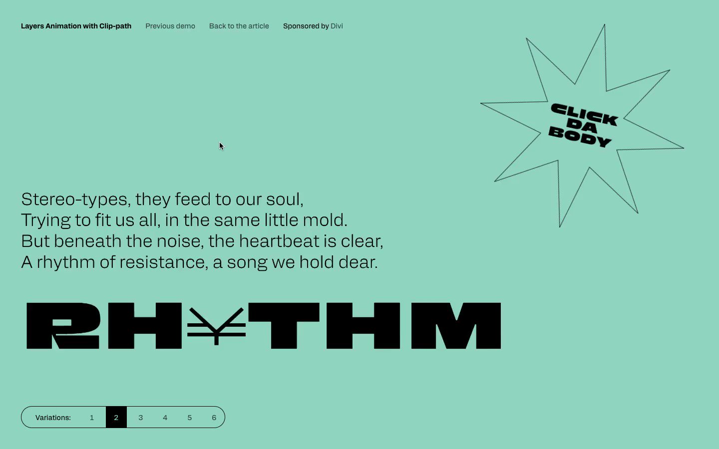 Codrops on X: "Today we have some ideas for speedy layered image animations for page transitions using clip paths ✨🐆 Check them out: https://t.co/x7gSkPpM0x #animation #gsap #css #javascript #uidesign #webdesign #motiondesign #webdevelopment # Codrops on X: "Today we have some ideas for speedy layered image animations for page transitions using clip paths ✨🐆 Check them out: https://t.co/x7gSkPpM0x #animation #gsap #css #javascript #uidesign #webdesign #motiondesign #webdevelopment #