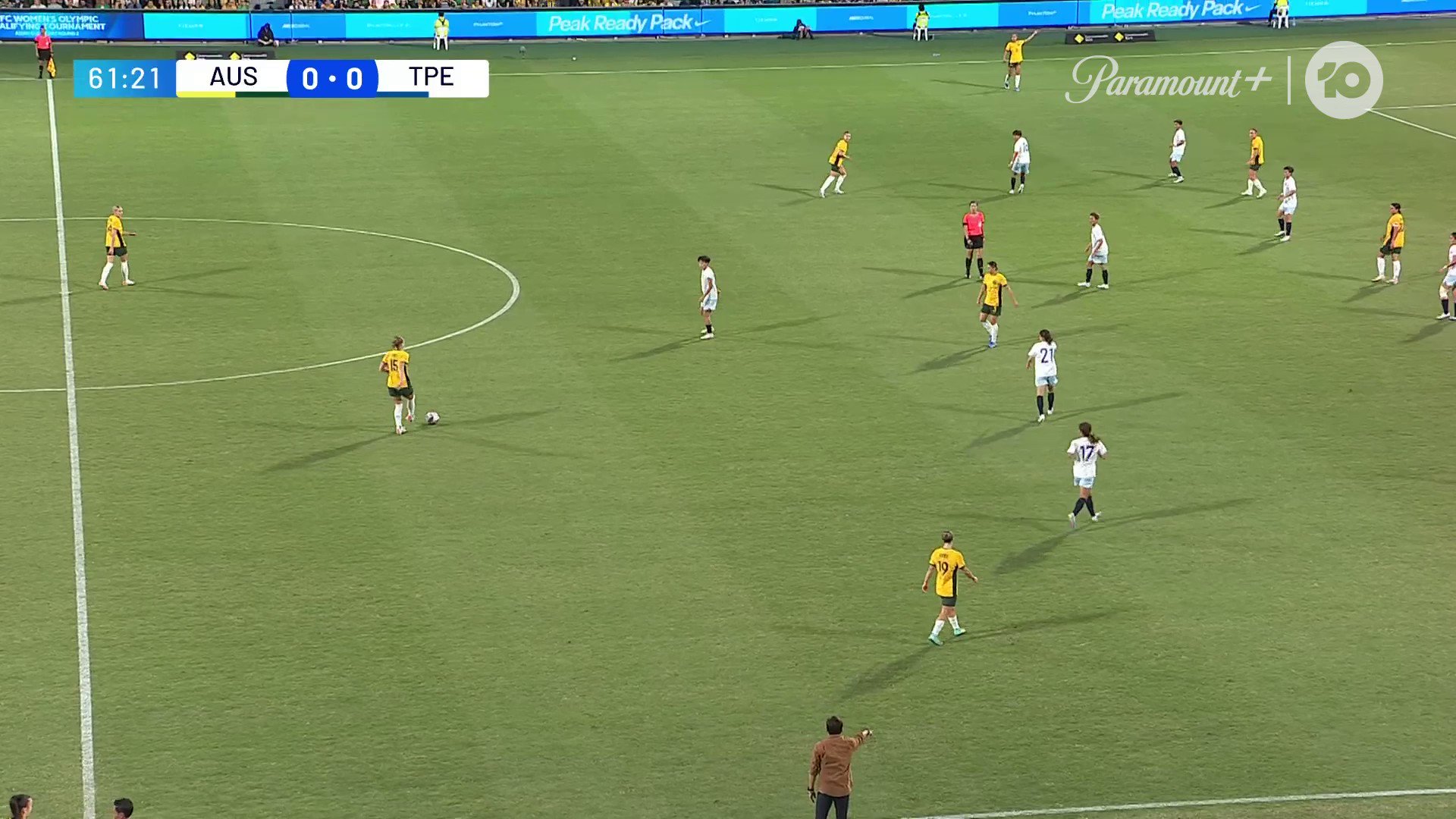 A goal worth waiting for 😉Mary gives us the lead with a banger 🔥#AUSvTPE #Matildas #WAtheDreamState
