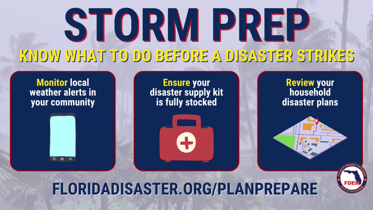 FL Division of Emergency Management on X: With less than 30 days until the  start of hurricane season, take time to stock your disaster supply kit with  at least 7 days of