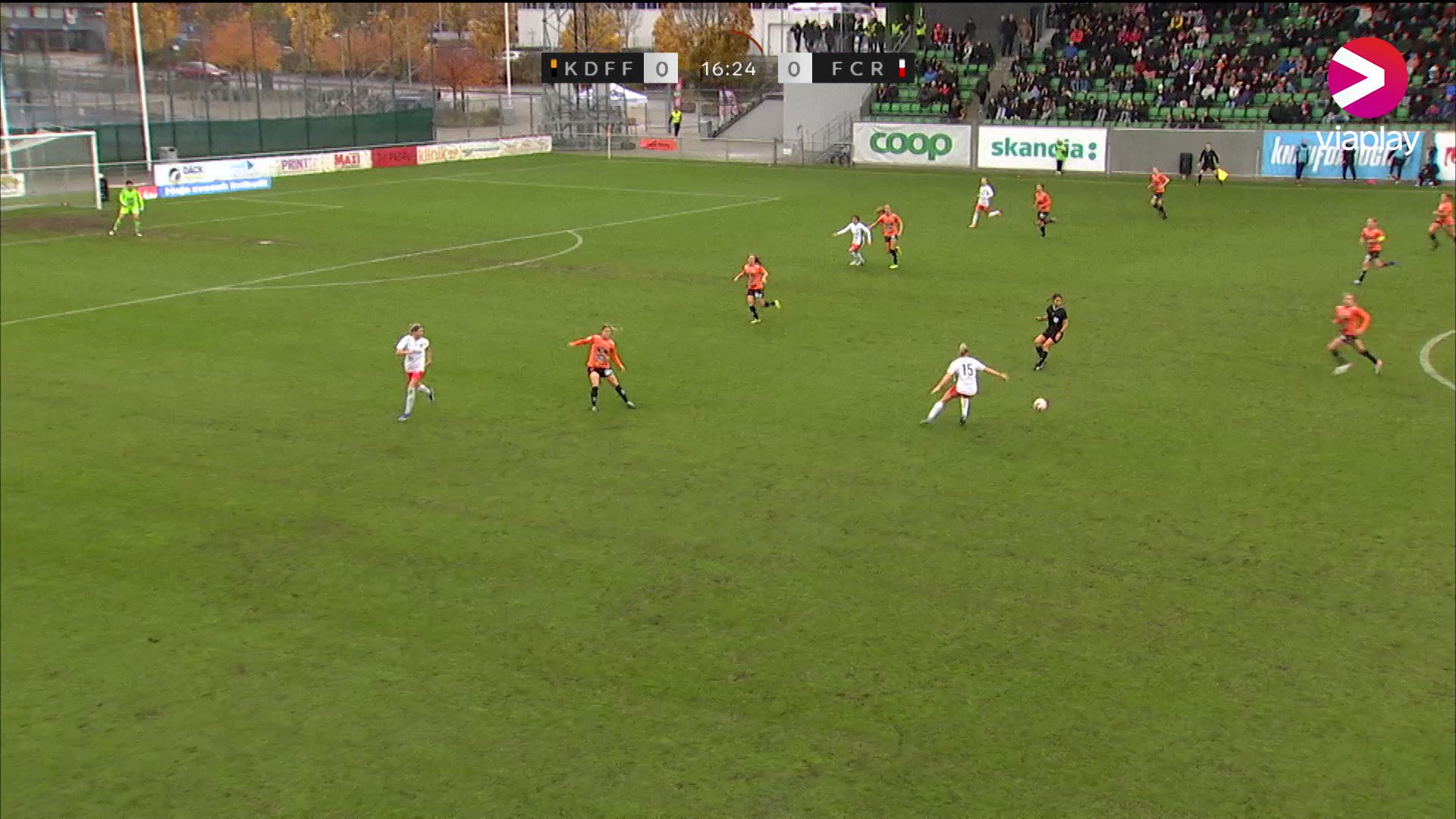 Wik trycker in ledningsmålet för Rosengård@FCRosengard leder i halvtid borta mot Kristianstad⚽️Kristianstad DFF–FC Rosengård (0–1)📺: Se matchen på Viaplay
