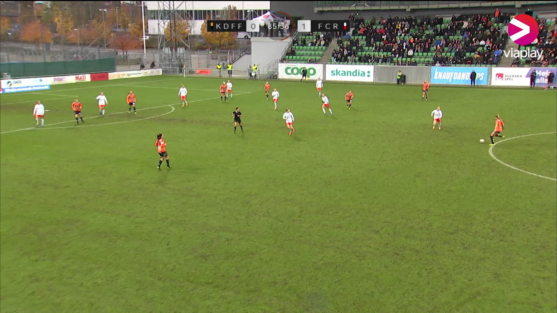 Emmi Alanen räddade poäng efter ett sent mål mot Rosengård@KDFF1998 kvitterade i 87:e minuten