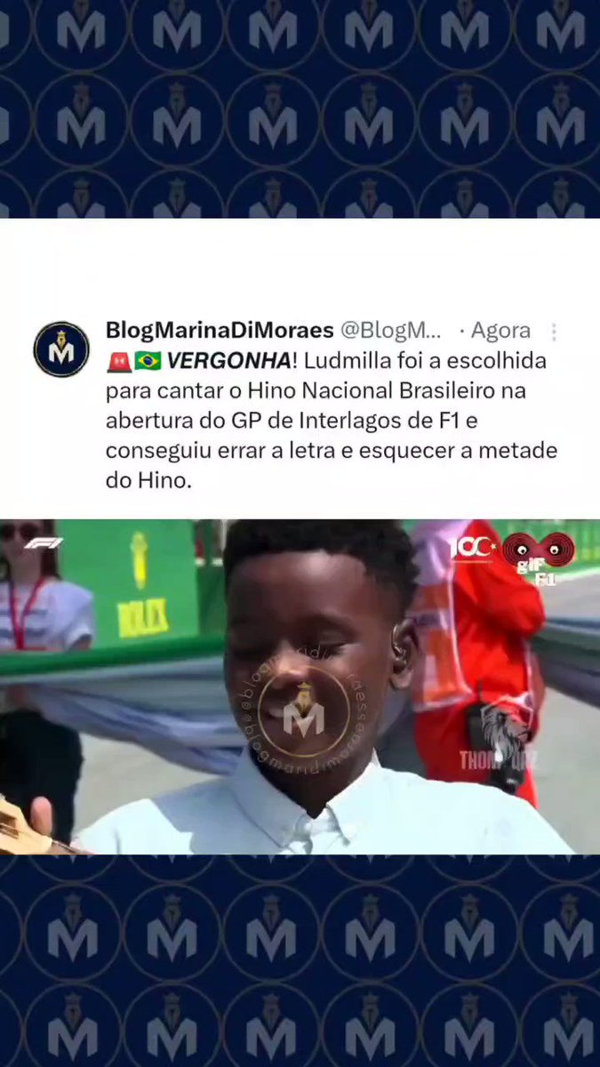 Ludmilla esquece letra do Hino Nacional em apresentação no GP de