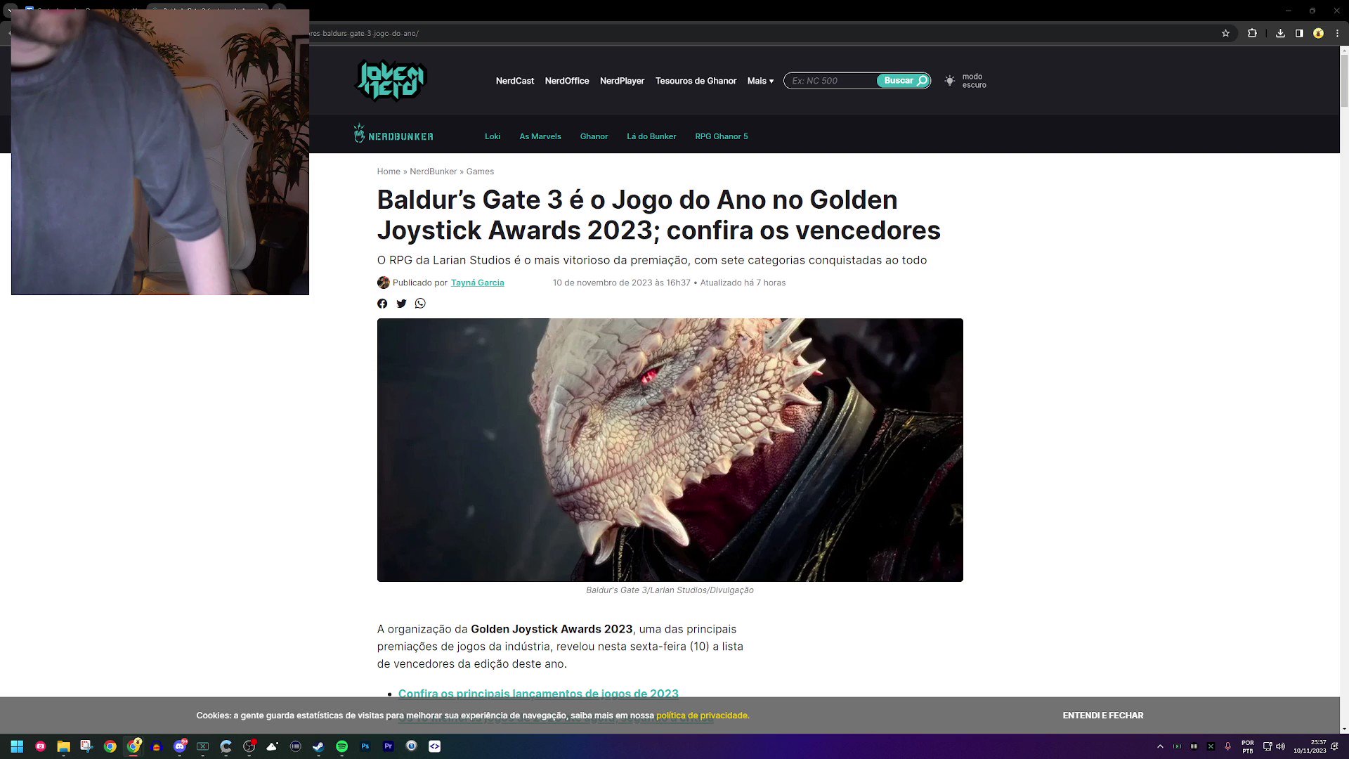 Baldur's Gate 3 é Jogo do Ano no Brazil Game Awards 2023; confira os  vencedores - NerdBunker