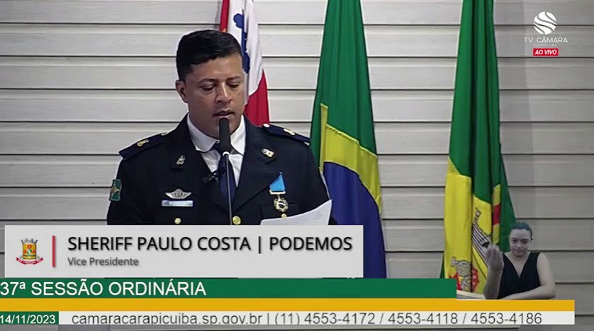 Vereador Sheriff Paulo Costa