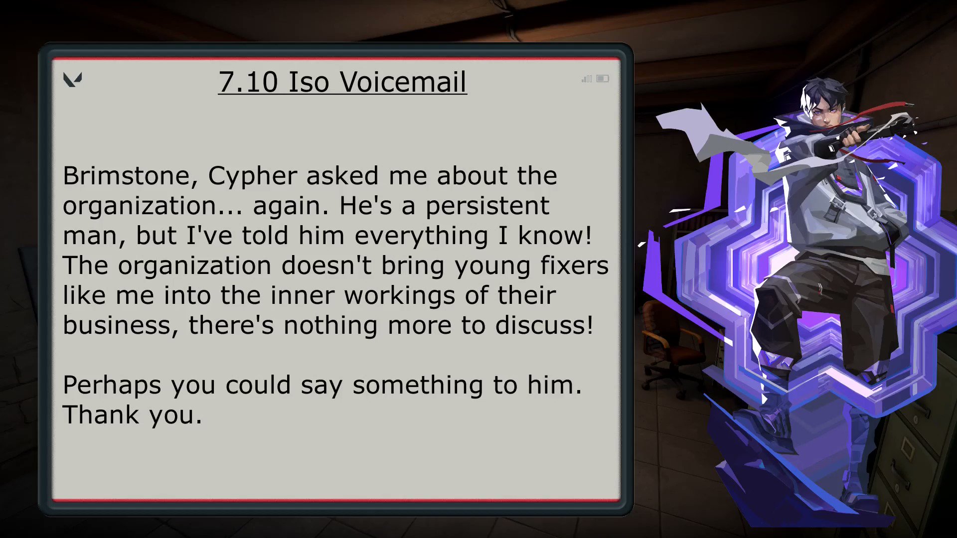 Iso, Valorant Wiki