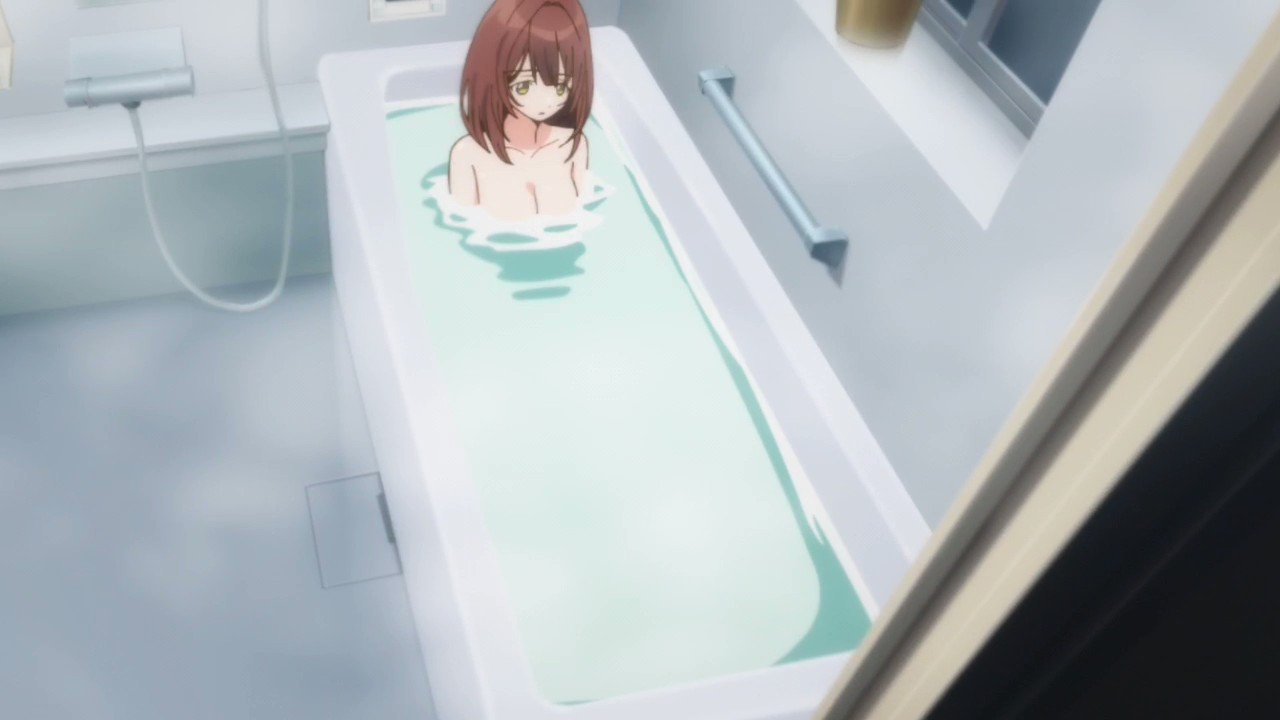 Overflow bathtub scene