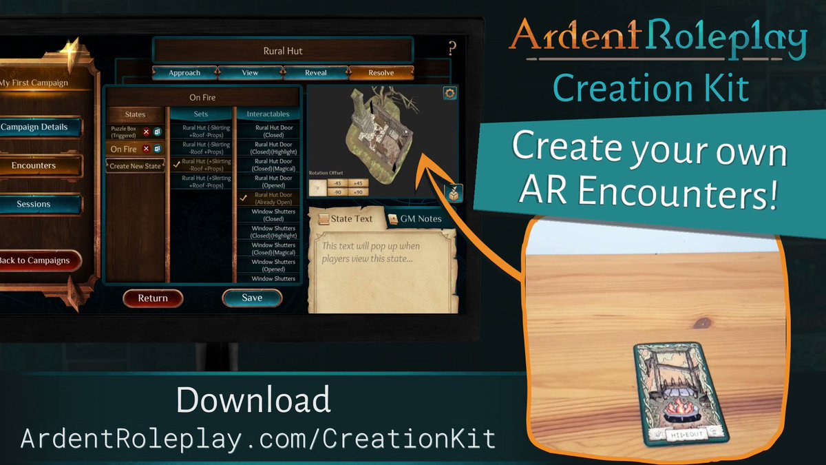 Ardent Roleplay Augmented Reality App - Ardent Roleplay