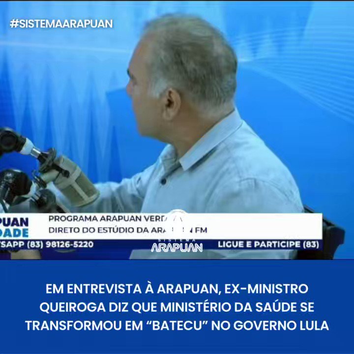 TV Arapuan was live., By TV Arapuan