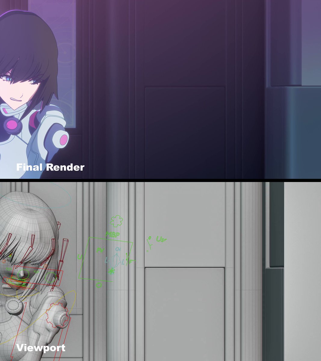 Cyberpunk Anime Girl Blender Rig - EMILY