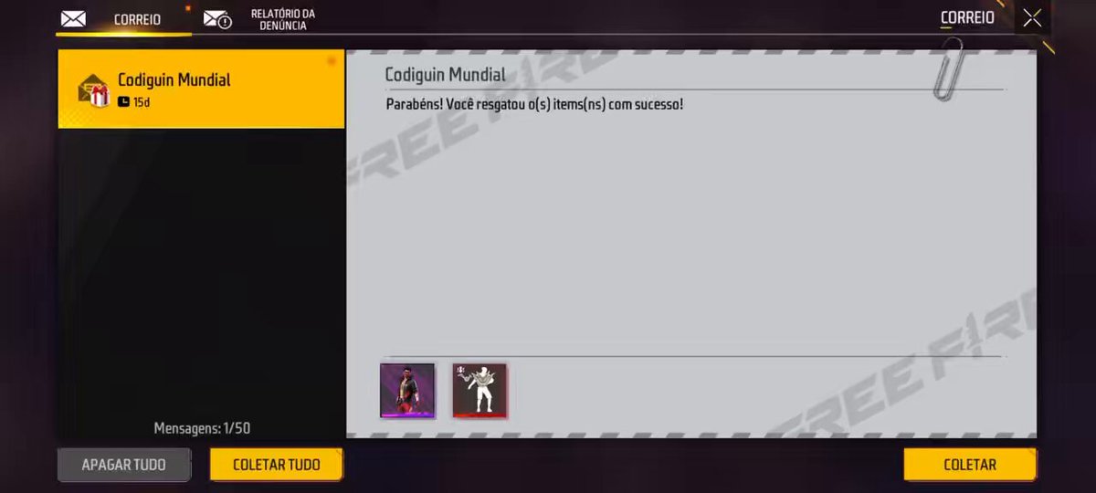 Reward FF Veja Codiguins de Free Fire para resgatar