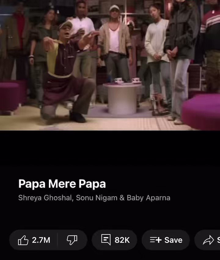 Papa Mere Papa - Sonu Nigam, Baby Aparna & Shreya Ghoshal