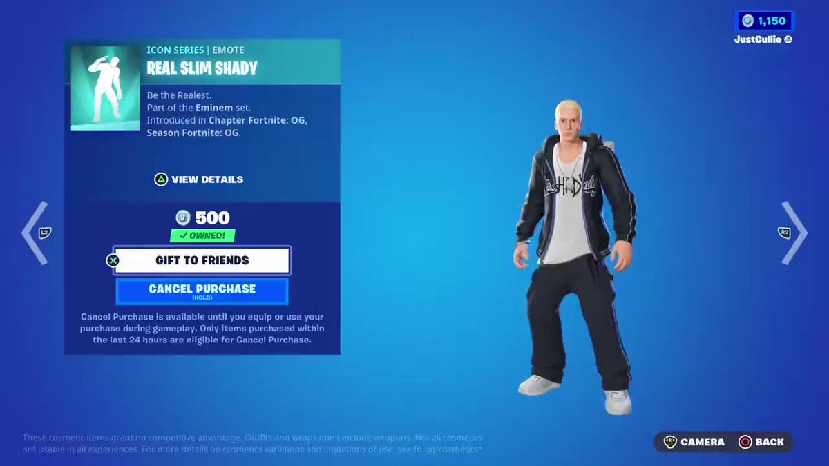 HYPEX on X: The Slim Shady skin is the only Fortnite skin that can Lip  Sync the Real Slim Shady emote 🔥  / X