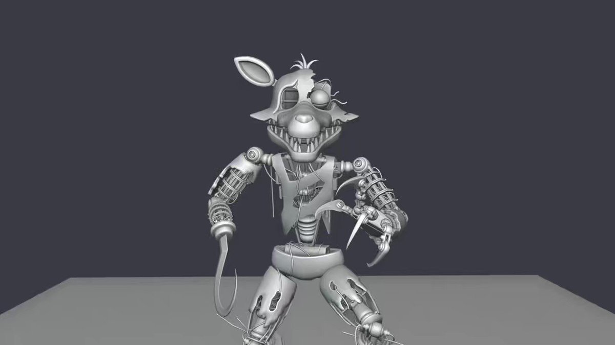 Withered Foxy - WIP (3Ds max) : r/fivenightsatfreddys
