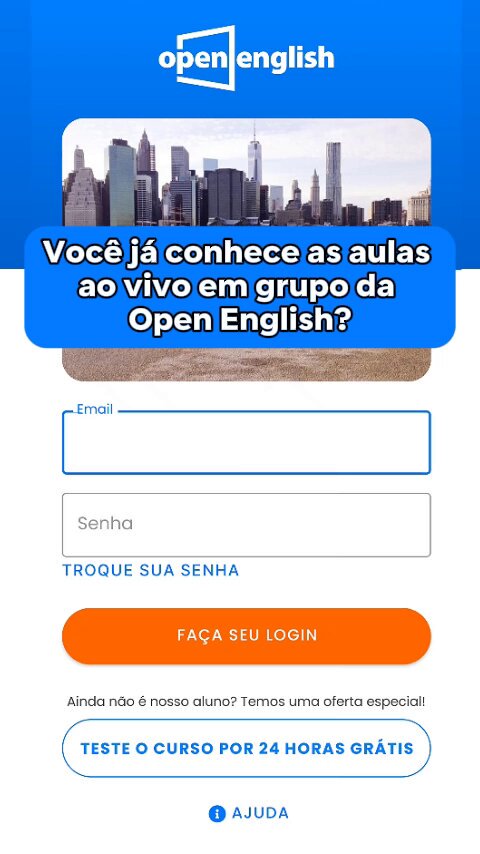 Open English Site Oficial. Aulas ao vivo 24 Horas por Dia.