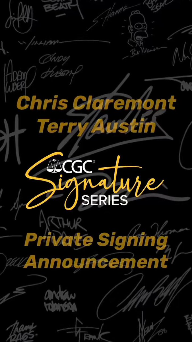 CGC Announces In-House Private Signing with Legendary Comic Writer