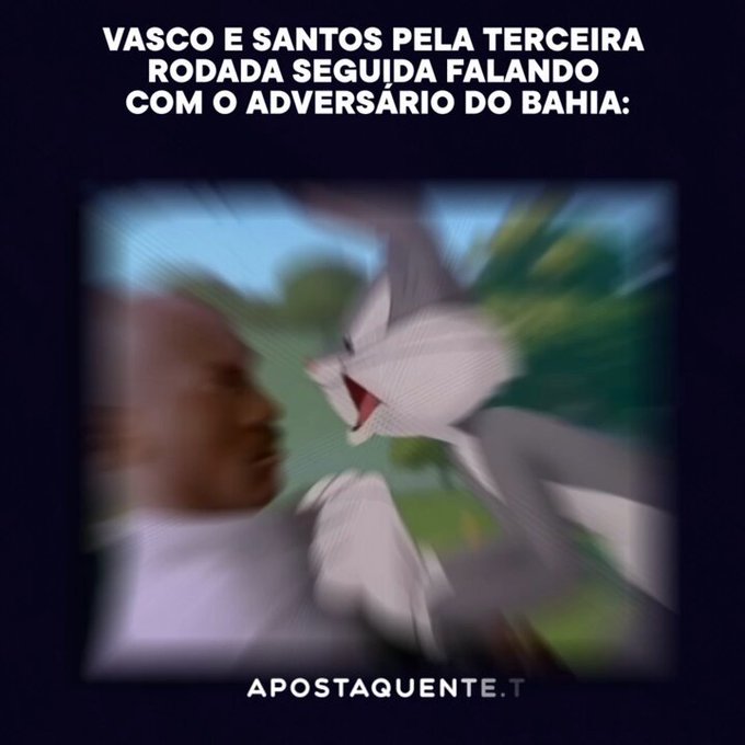 Oi, somos n&oacute;s de novo...  #Vasco #Santos #Bahia #ajuda #humor #Pernalonga #SpaceJam #Brasileirao #Campeonatobrasileiro<a href="/tag/vasco"class="tags">#Vasco</a><a href="/tag/santos"class="tags">#Santos</a><a href="/tag/bahia"class="tags">#Bahia</a><a href="/tag/humor"class="tags"><span>#humor</span></a><a href="/tag/ajuda"class="tags"><span>#ajuda</span></a><a href="/tag/spacejam"class="tags"><span>#spacejam</span></a><a href="/tag/campeonatobrasileiro"class="tags"><span>#campeonatobrasileiro</span></a>