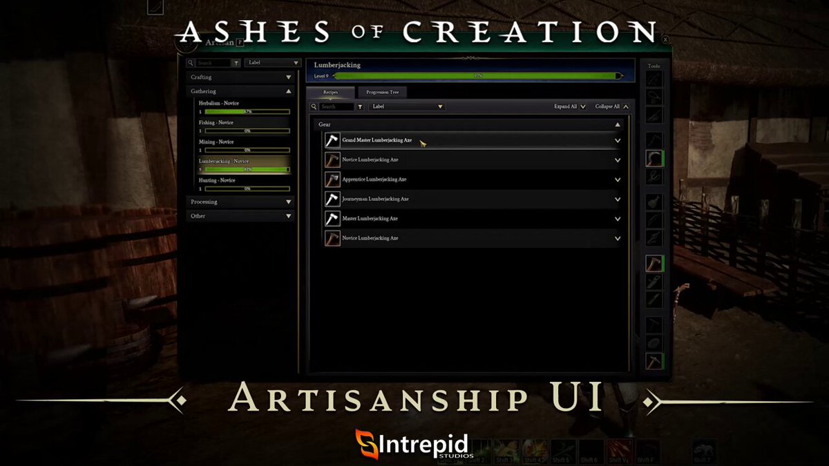 Ashes of Creation on X: ⚒️ Did you see the new blacksmithing UI we  unveiled in our February livestream? 🔨 💪 Who is planning to master the  smithing profession?  / X