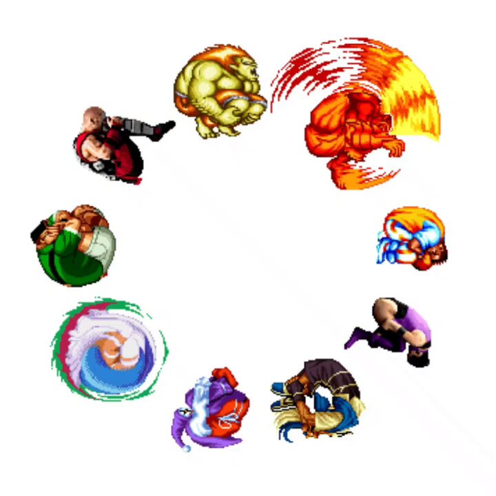 Goh_Billy on X: The Street Fighter 1 crew. Back when Ryu had red hair. / X