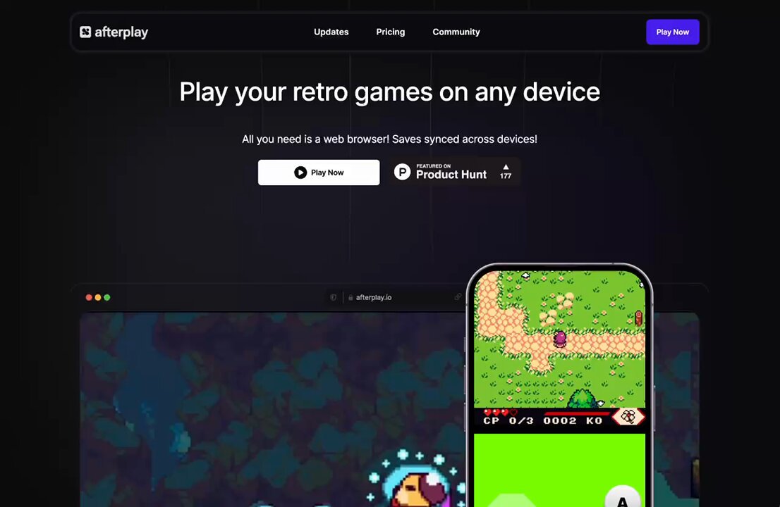 Afterplay is yet another promising web-based game emulator