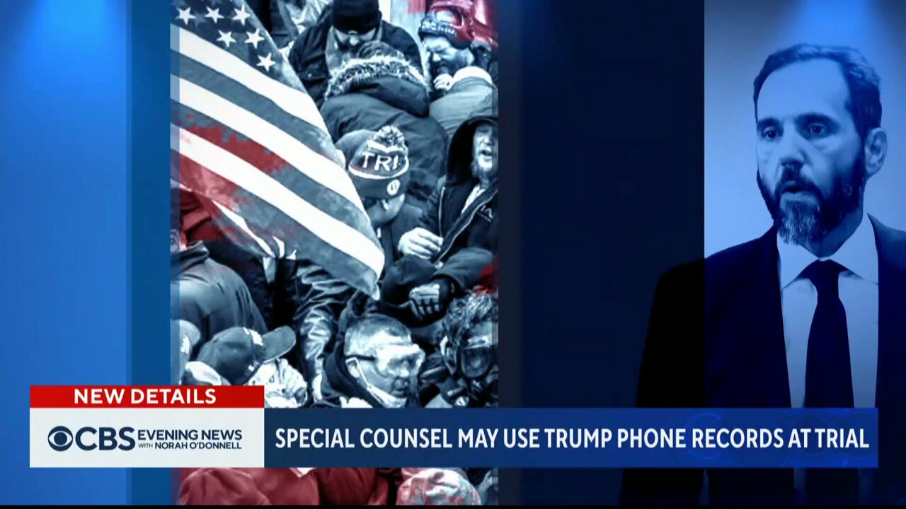 Special counsel Jack Smith may use Trump's cellphone records during trial - CBS News