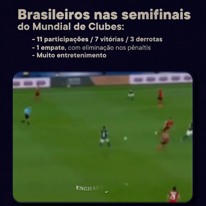 Os times brasileiros tem um longo hist&oacute;rico nas semifinais do Mundial. Hoje, o Fluminense vai escrever<a href="/tag/semifinal"class="tags"><span>#semifinal</span></a><a href="/tag/mundial"class="tags"><span>#mundial</span></a><a href="/tag/mundialdeclubes"class="tags"><span>#mundialdeclubes</span></a><a href="/tag/fluminense"class="tags"><span>#fluminense</span></a>