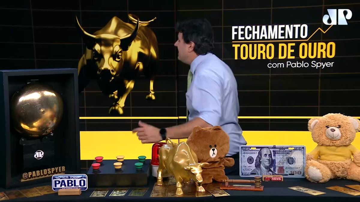 Plot twist do touro de ouro da B3: o projeto foi bancado pelo economista Pablo Spyer, bolsonarista e apresentador de um programa na Jovem Pan. Tanto na JP como nas redes sociais