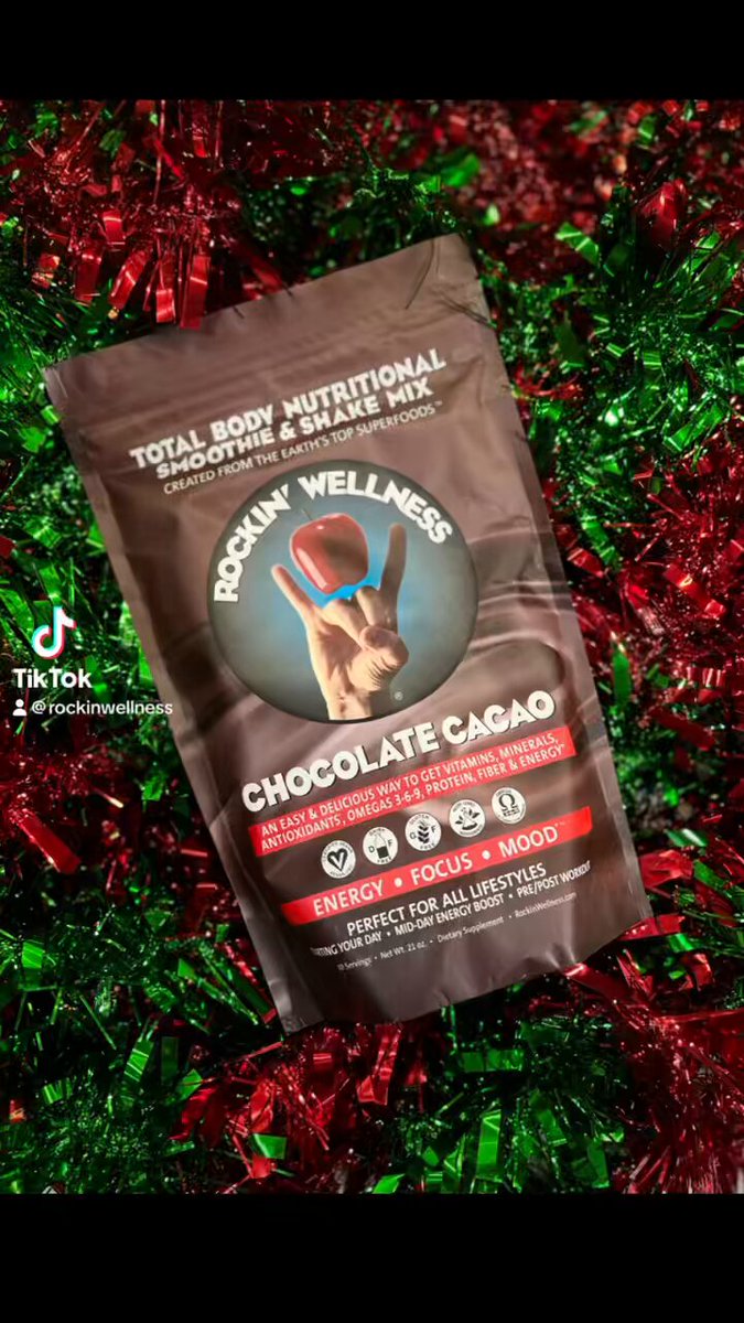 Chocolate Cacao Superfood Nutritional Shake by Rockin' Wellness