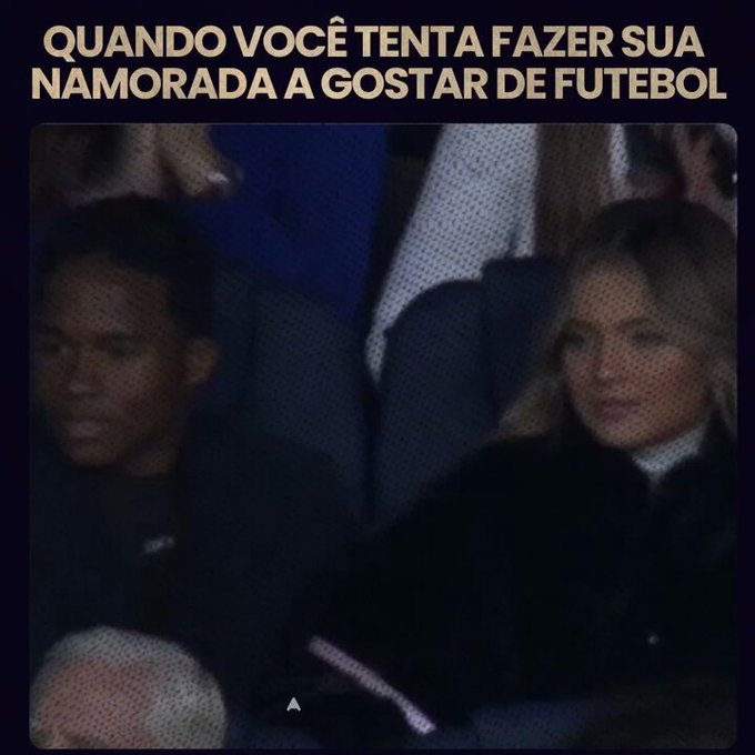 Quem a&iacute; j&aacute; tentou convencer a namorada a gostar de futebol, mas n&atilde;o deu muito certo?  #Futebol #namorada<a href="/tag/futebol"class="tags"><span>#futebol</span></a><a href="/tag/namorada"class="tags"><span>#namorada</span></a><a href="/tag/endrick"class="tags"><span>#endrick</span></a>
