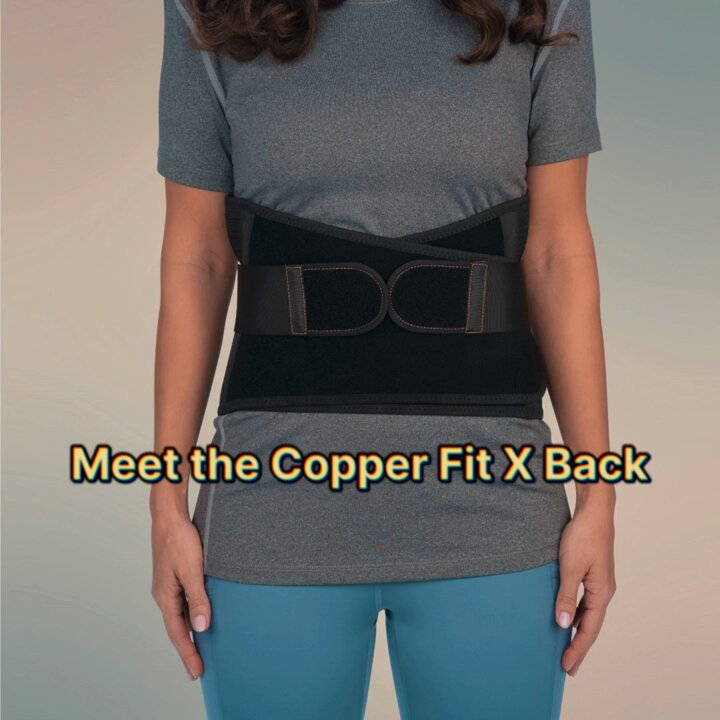 Copper Fit on X: Superior back support with lighter than air