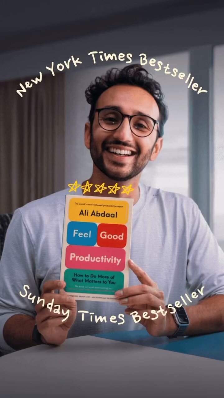 Ali Abdaal on X: My first-ever published book, Feel-Good Productivity, is  now a bestseller on both The Sunday Times AND The New York Times lists! ⭐️  Massive thanks to every single one