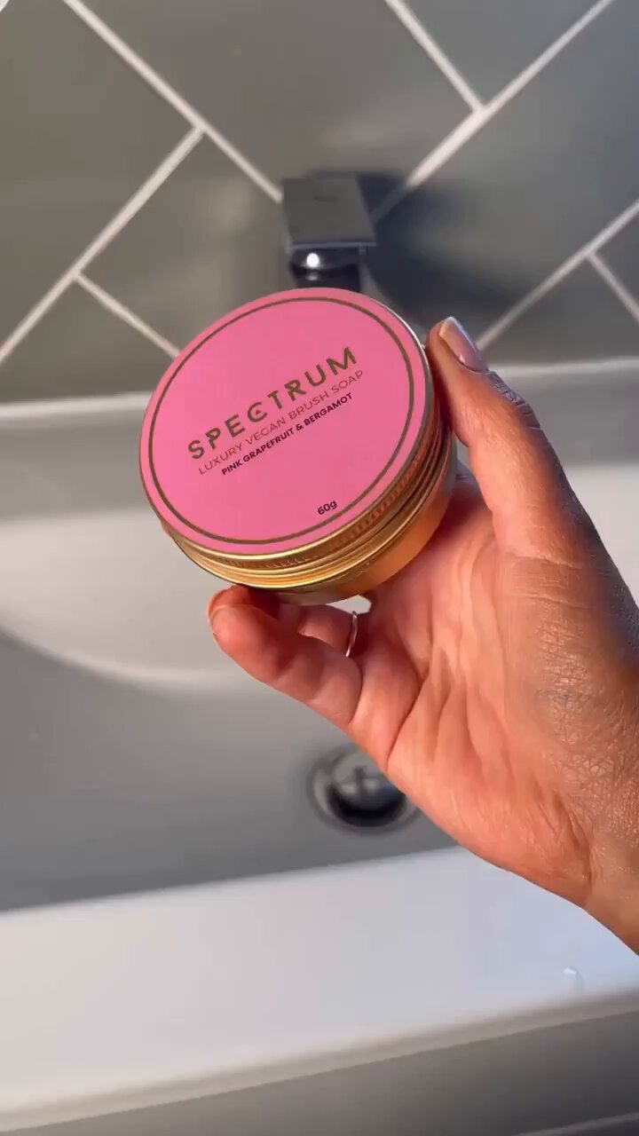 Bergamot and Pink Grapefruit Vegan Makeup Brush Soap