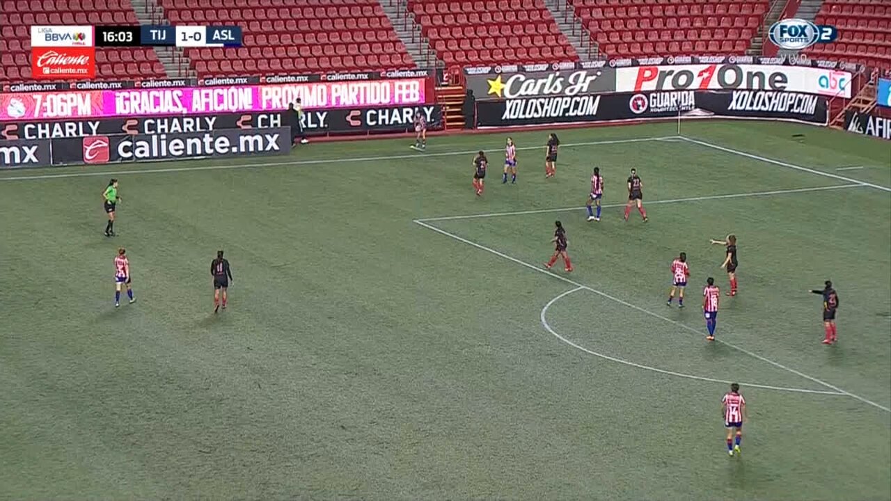 ¡EL PRIMERO EN MÉXICO! 🤩Farlyn Caicedo 🇨🇴 convierte su primer gol en la #LigaBBVAMXFemenil con el @AtletiDeSLPFem 🔴⚪️#Clausura2024