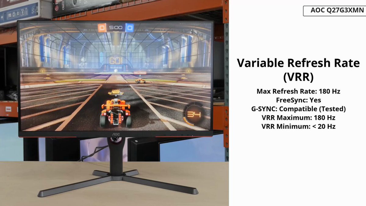 RTINGS.com on X: The AOC Q27G3XMN is an excellent budget gaming monitor  with better picture quality than most other low-cost models thanks to its  Mini LED backlighting, check out our full video