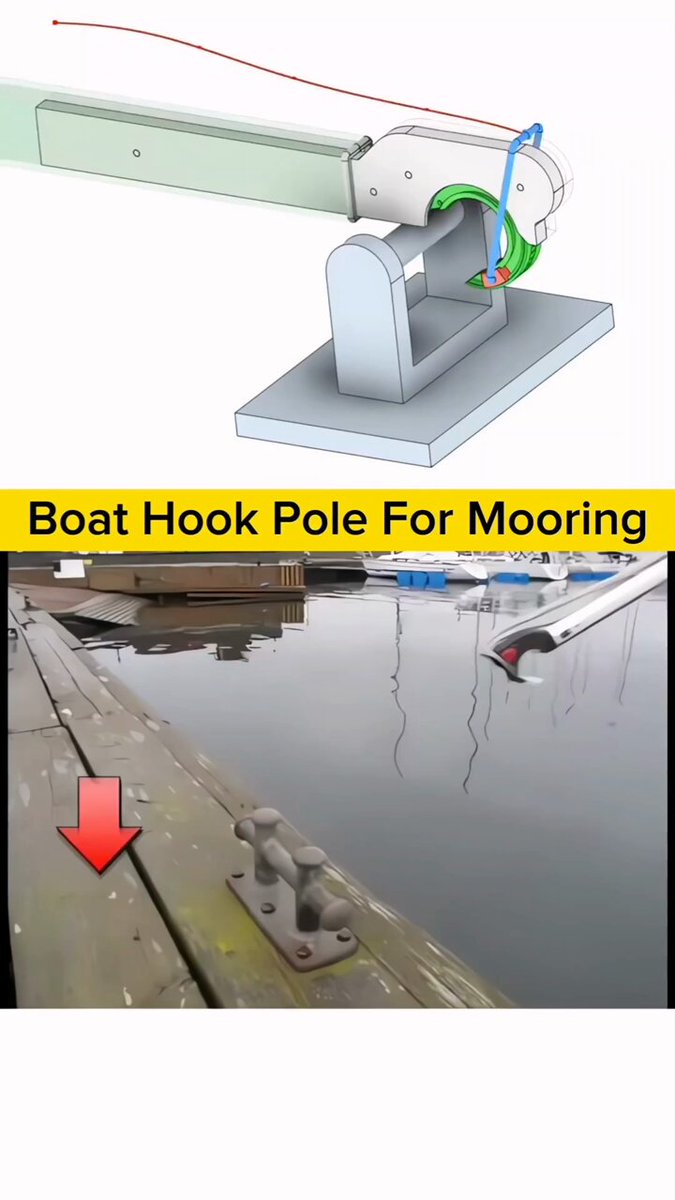 Massimo on X: Boat hook mechanism for mooring  / X