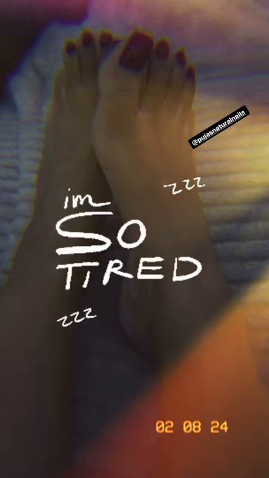 So tired after having my feet tickled this evening 😉 https://t.co/cTvKLsGef1