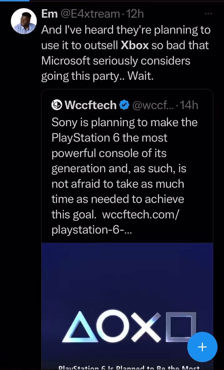 Xbox twitter playstation deals