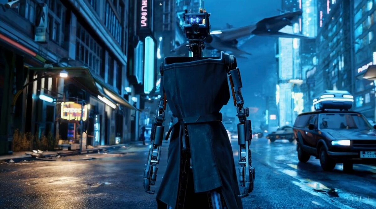 Video Poster for The story of a robot’s life in a cyberpunk setting.