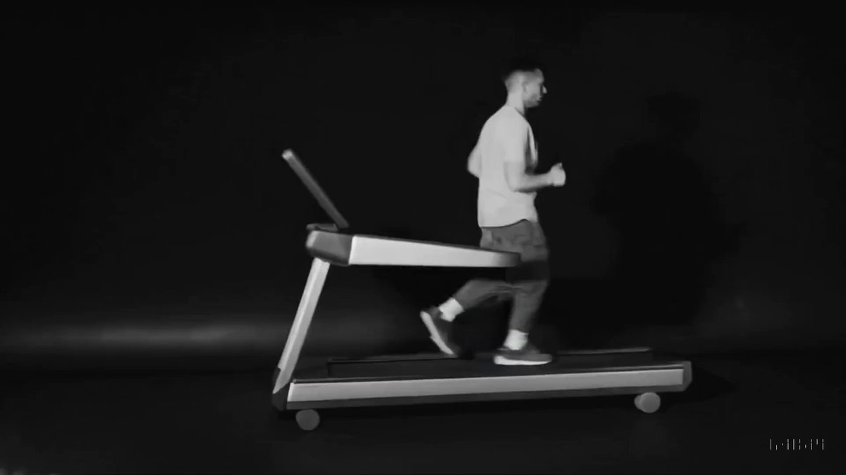 Video Poster for Step-printing scene of a person running, cinematic film shot in 35mm.