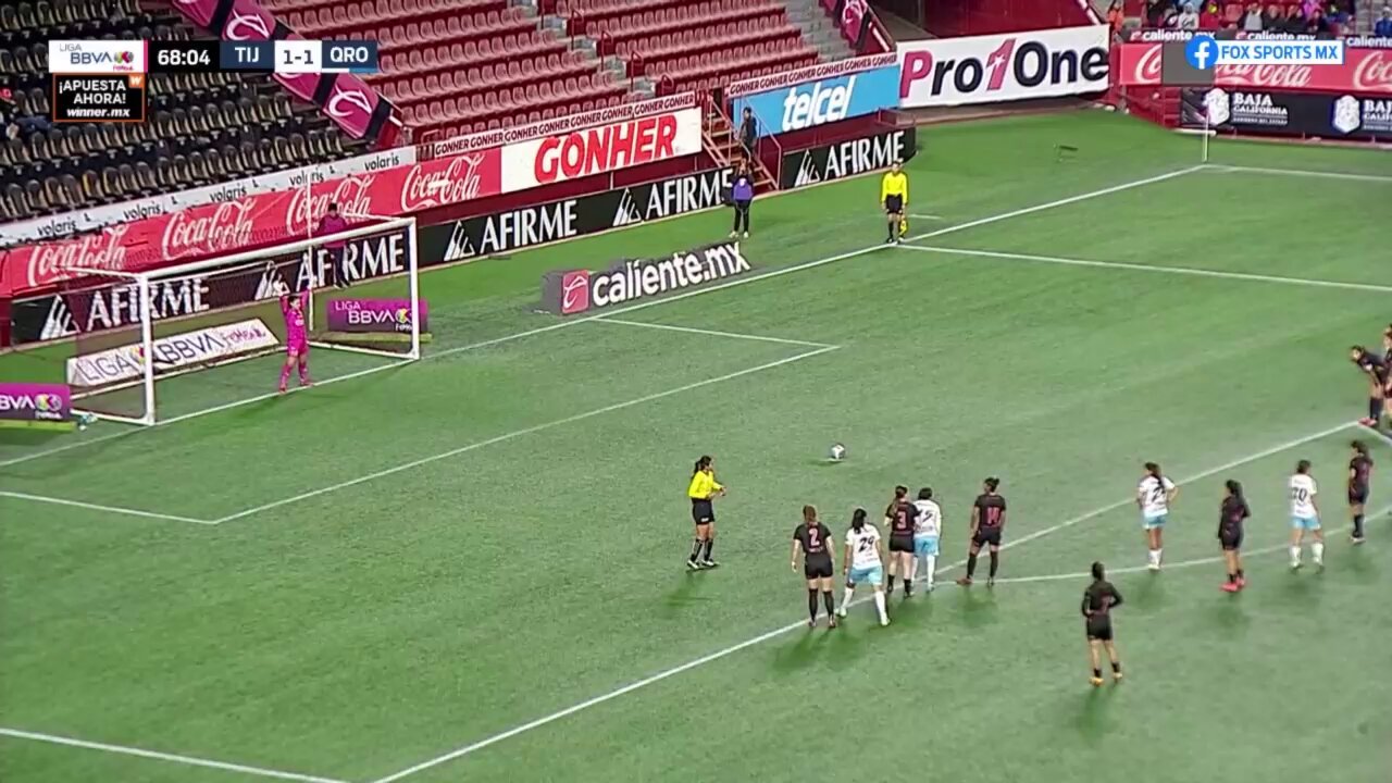 Cobro que hace 👀Penal que anota 🔥Lía Morán 🐓 regresa la ventaja a @GallosFemenil