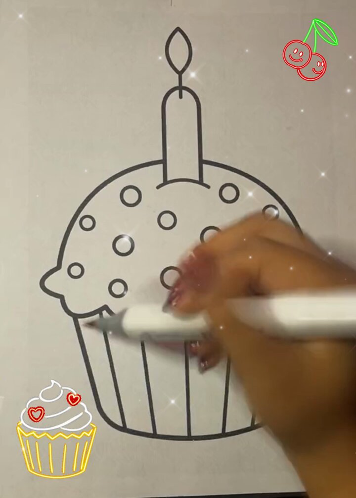 3 Ways to Draw a Cupcake - wikiHow Fun