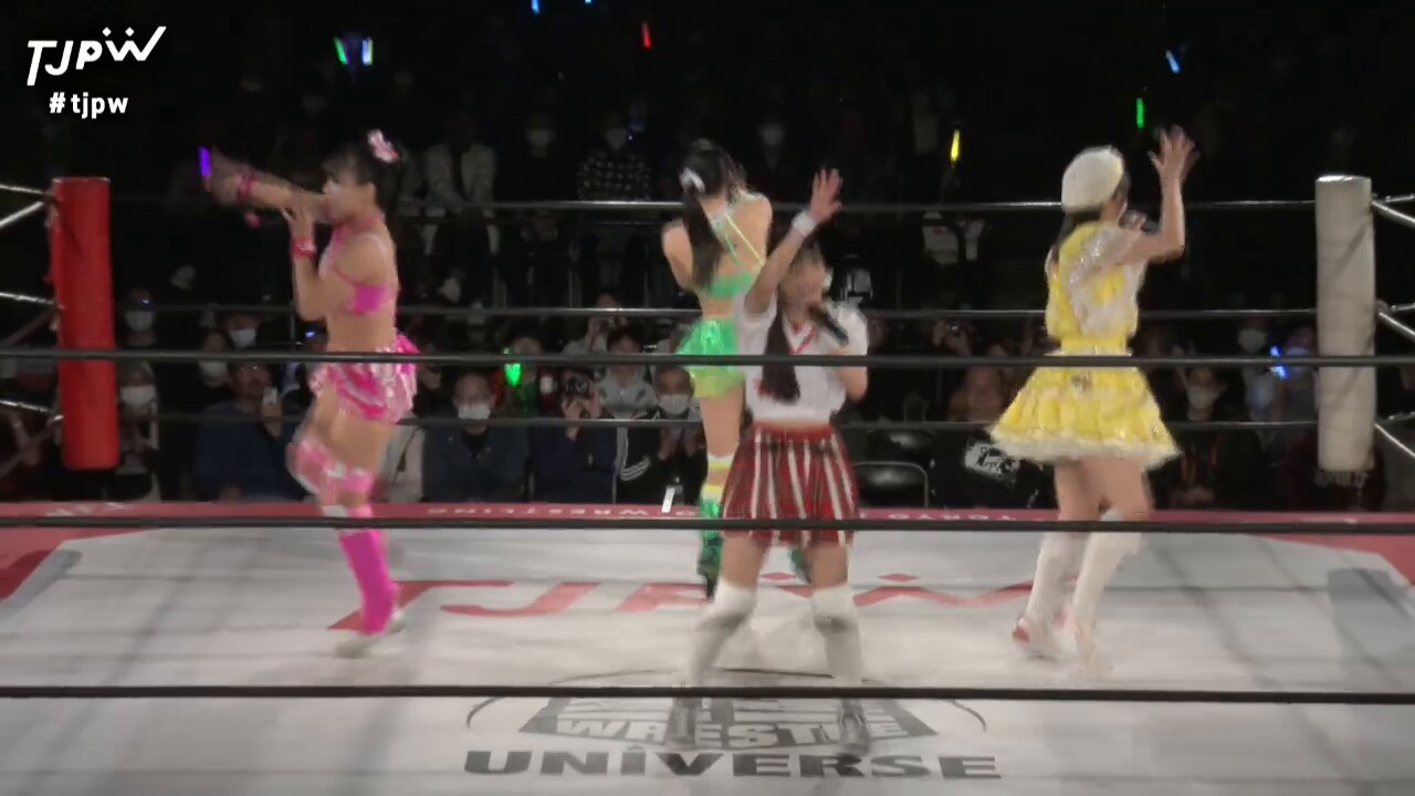 レスリング　gif 🔴📺 #wrestleUNIVERSE で独占生配信中！ https://t.co/hpNl9Wxrss  👑東京女子プロレス 東京・新宿FACE大会 「TJPW LIVE TOUR 2024 SPRING」  ♫アップアップガールズ（プロレス）歌のコーナー！ 『アッパーキック』でスタート！！ 🔽1週間 ...