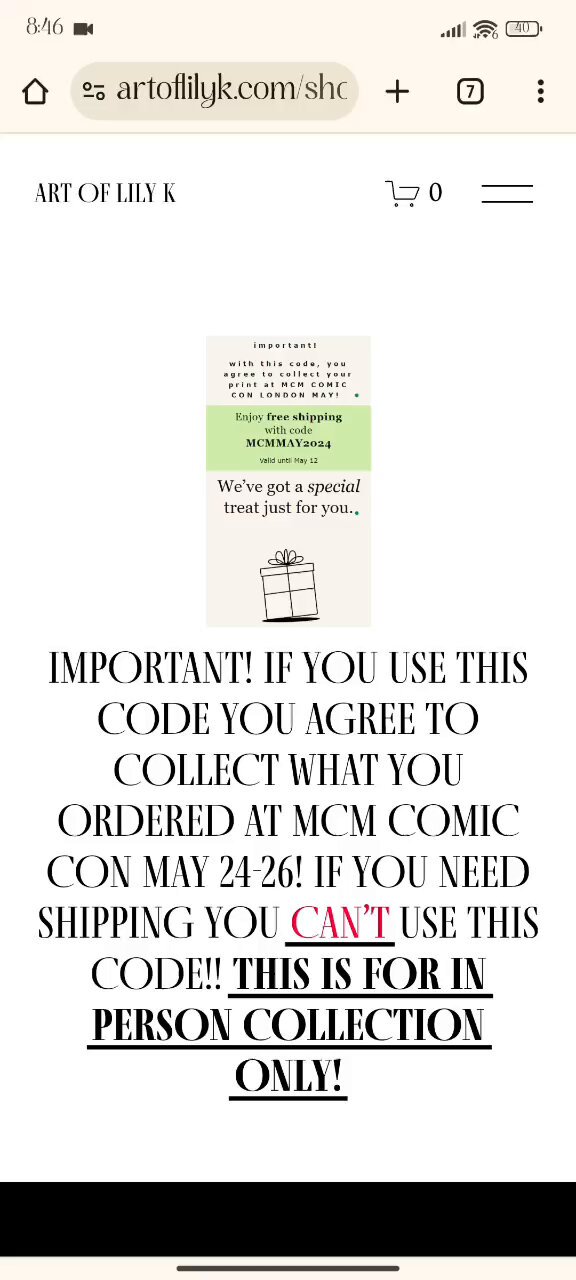 Discount code for mcm comic con hotsell