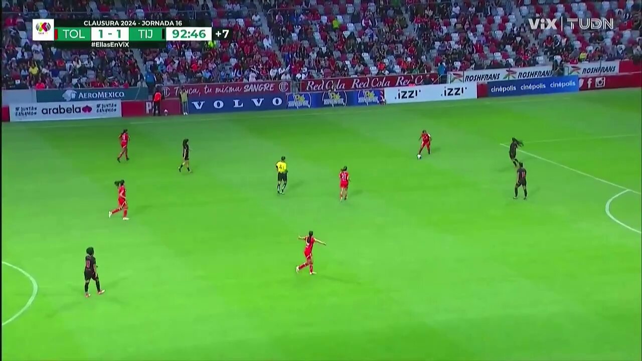 ✅Así se vivió el gol del triunfo para @TolucaFemenil 😈en los zapatos de Brenda Woch 🇧🇷